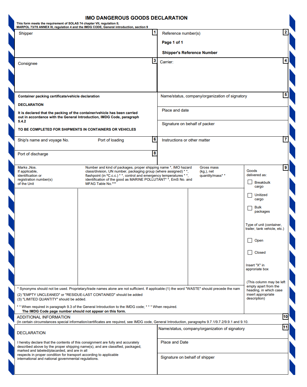 Sea Transport of Dangerous Goods