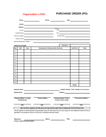 Purchase Order