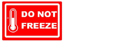 Do Not Freeze Label