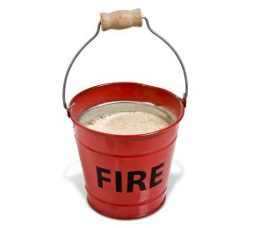 Fire Bucket with Sand